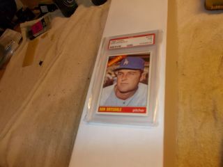 1966 Don Drysdale Baseball Card/ Topps 430/ Psa 7 Nm