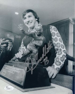 John Cappelletti Hand Signed 8x10 Photo Penn State Heisman Trophy Jsa