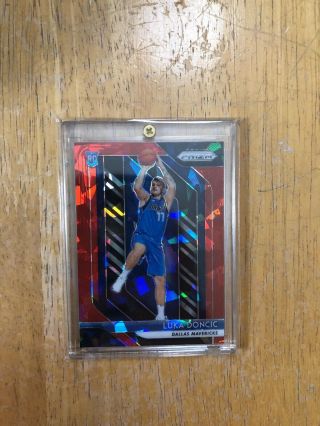 2018 - 19 Prizm Red Ice Refractor Luka Doncic Rc