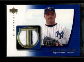 Roger Clemens 2003 Upper Deck Threads Of Time Game Worn Jersey /350 Ah8934