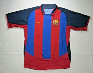 Nike Barcelona Football Club Soccer Jersey Shirt L Champions League Sport Fans