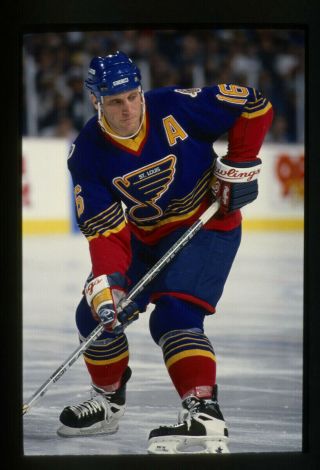 Brett Hull St Louis Blues Nhl Hockey 35mm Color Slide (file - 00507)