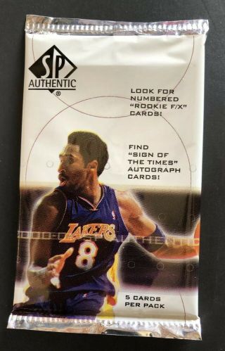 1 2000/01 Upper Deck Sp Authentic Basketball Pack - Hobby