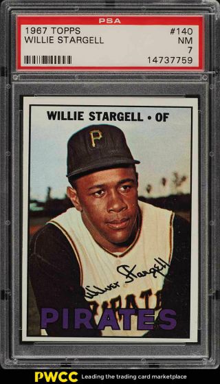1967 Topps Willie Stargell 140 Psa 7 Nrmt (pwcc)