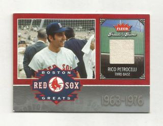 2006 Fleer Greats Of The Game Pants Rico Petrocelli Boston Red Sox (jersey)