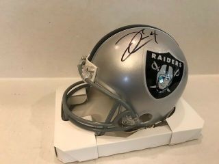 Derek Carr Signed/autographed Oakland Raiders Nfl Mini Helmet Hologram