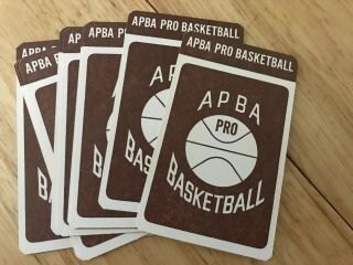Apba Basketball Great Teams Of The Past Complete With Tabs On Top Of The Card