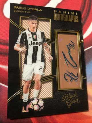 2016 - 17 Black Gold Soccer Paulo Dybala Autograph Juventus (3 Of 4 Listed)