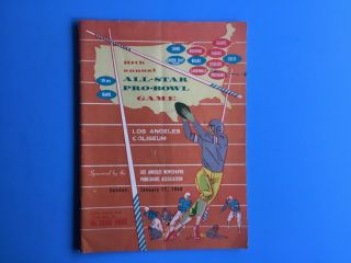 1/17/1960 All - Star Pro - Bowl Game Program
