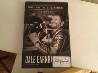 Dale Earnhardt Jr Racing To The Finish Signed Book