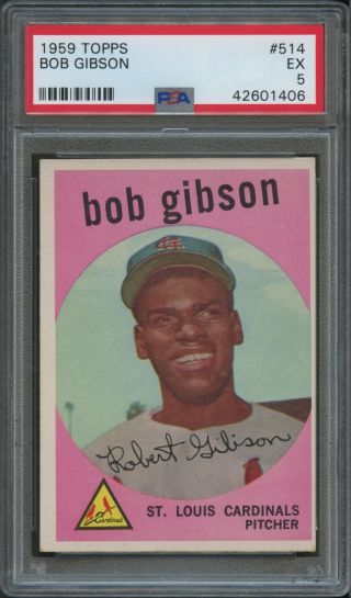 1959 Topps 514 Bob Gibson Rc Psa 5 42601406