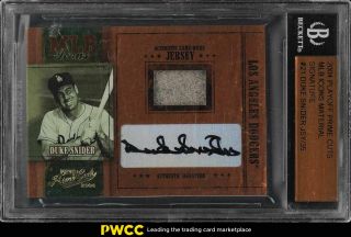 2004 Playoff Prime Cuts Mlb Icons Duke Snider Auto Patch /35 Bgs Auth (pwcc)