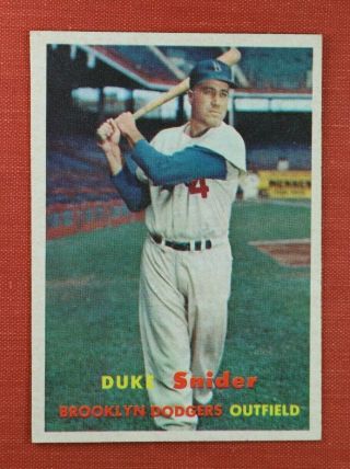 ∎ 1957 Topps Baseball Card Duke Snider 170 High - End Card