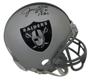 Jim Otto Autographed/signed Oakland Raiders Mini Helmet Hof Jsa 24605