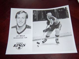 Los Angeles Kings Jay Wells 1980 