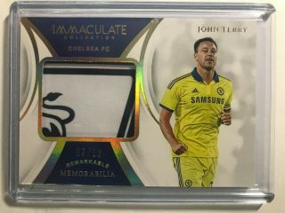 2018 - 19 Immaculate Gold Remarkable Memorabilia Chelsea Logo Patch John Terry 10