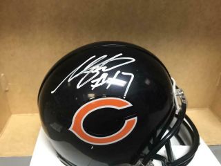 Anthony Miller Chicago Bears 39 Signed Riddell Mini Helmet Beckett P98549