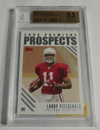 Larry Fitzgerald - 2004 Topps - Premiere Prospects Rookie - Pp11 - Bgs 9.  5 -