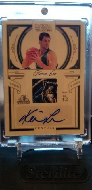 2009 - 10 National Treasures Kevin Love Auto Logo Patch /5