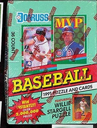 1991 Donruss Baseball Series 2 Hobby Box (green) (36 Packs) Elite Inserts??