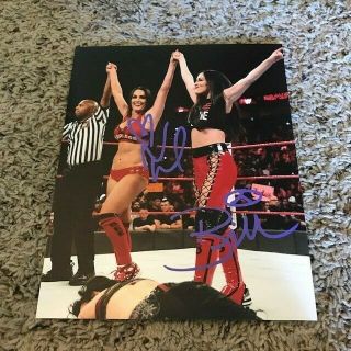 Nikki Brie Bella Signed Autographed 8x10 Photo Sexy Twins Bellas Raw Win A