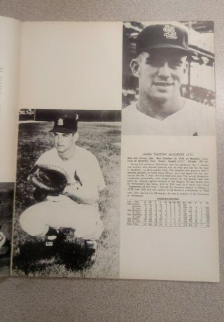 1964 ST.  LOUIS CARDINALS BASEBALL Yearbook 3