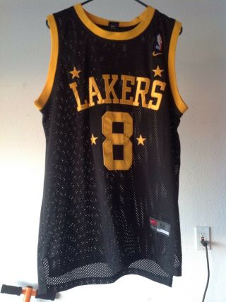 Nike Stitched Throwback Jersey - 8 Kobe Bryant Los Angeles Lakers - Mens Size Xl