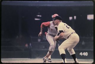 Jose Cardenal Cleveland Indians 35mm Baseball Slide F14 Mickey Stanley