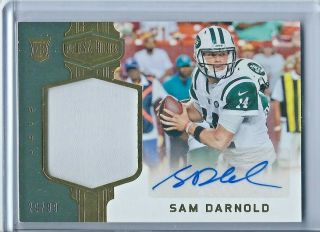 2018 Plates & Patches Rpa Auto Relic Sam Darnold (rc) Jets D 28/99