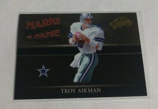 R6871 - Troy Aikman - 2006 Absolute - Marks Of Fame - 23/100 - Cowboys -
