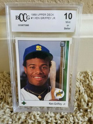 1989 Upper Deck Graded Ken Griffey Jr Seattle Mariners Baseball Card