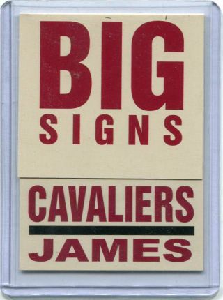 2003 - 04 Fleer - Lebron James - Big Signs Rookie Card - Lakers Cavs