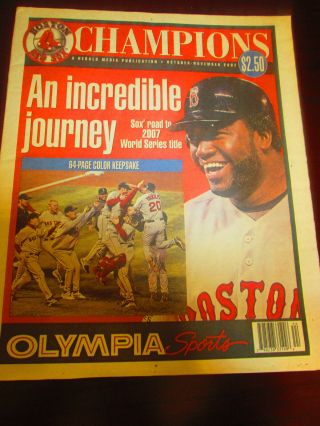 Boston Red Sox - 2007 World Champions - " An Incredible Journey " Keepsake From Herald