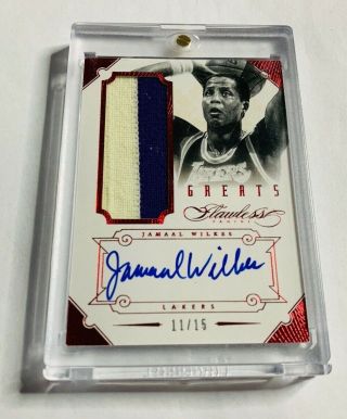 R16,  232 - Jamaal Wilkes - 2012/13 Flawless - Greats Autograph Patch - 11/15 -