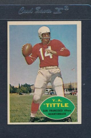 1960 Topps 113 Y.  A.  Tittle 49ers Ex/mt 1027