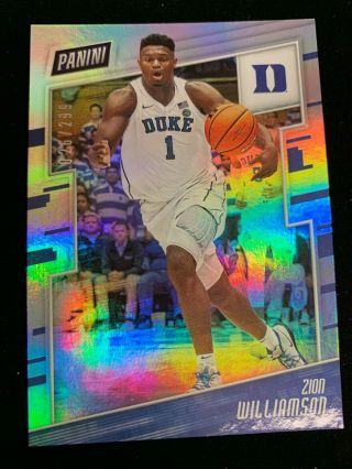 2019 Panini The National Zion Williamson Rc Vip Silver Pack 026/299 Sp Rookie