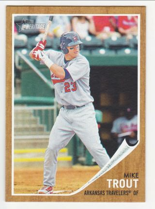 Mike Trout - 2011 Topps Heritage Minor League Pre - Rookie 44