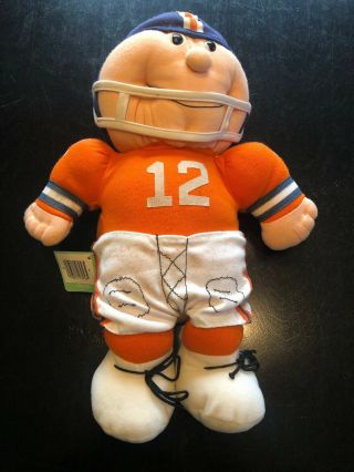 Vintage Nfl Denver Broncos Kamar Stuffed Plush Football Player Doll Nfl Moose
