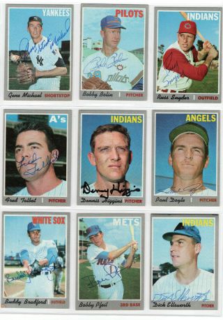 Paul Talbot Signed 1970 Topps Card A 
