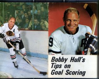 1 - 81/2 /x 51/2 Book (booklet) 26 Pages For Bobby Hull Tips How To Be Better