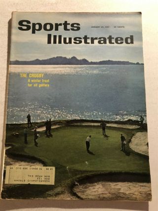 1961 Sports Illustrated The National Pro - Amateur Golf Bing Crosby Championship