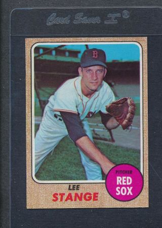 1968 Topps 593 Lee Stange Red Sox Nm/mt 6520