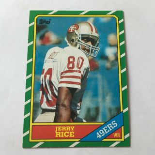 Jerry Rice Rookie Card - 1986 Topps