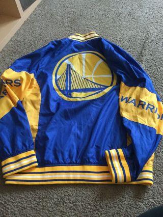 Golden State Warriors Full Zip Windbreaker Jacket Size Xx Large Mens Womens