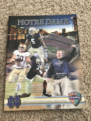 2011 Champs Sports Bowl Football Media Guide 12/29/11 Notre Dame Irish Nd Fsu