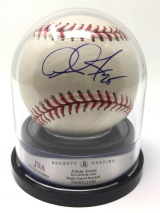 Adam Adam Jones Signed Autographed Oml Baseball Jsa L38052 Auto10 Diamondbacks