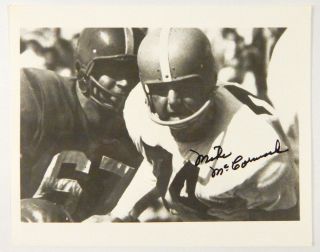 Mike Mccormack Signed 8 X 10 B&w Photo Browns Auto