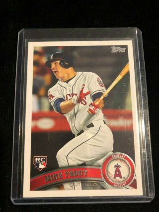 2011 Topps Update Mike Trout Us175 Iconic Rookie Card Rc