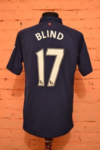 Fc Manchester United Away Football Shirt 2014/2015 Jersey 17 Blind Soccer Nike