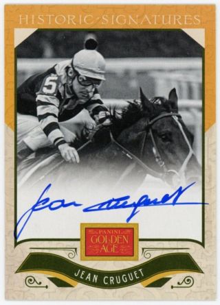 Jean Cruget 2012 Panini Golden Age Historic Signatures Autograph Card Ab144